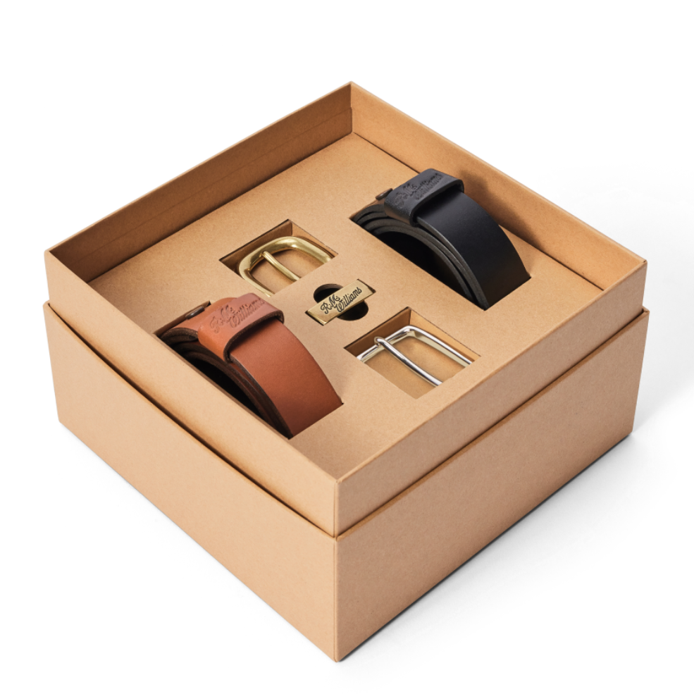 R.M.Williams 1 1/4 Belt gift set (BGD5NLE02) Caramel