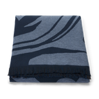 Folded navy and blue vintage R.M.Williams Longhorn Towel (LSLCOCO02) on a white background.