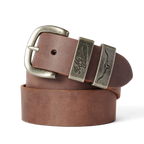 R.M.Williams Mens Drover Belt (BSF5WDN01) Bark