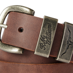 R.M.Williams Mens Drover Belt (BSF5WDN01) Bark