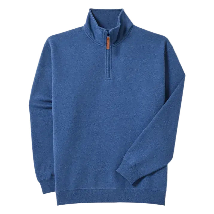 R.M.Williams Mens Mulyungarie 1/4 Zip Sweatshirt (KZ400BB01) Blue Marle [SD]
