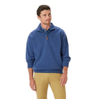 R.M.Williams Mens Mulyungarie 1/4 Zip Sweatshirt (KZ400BB01) Blue Marle 