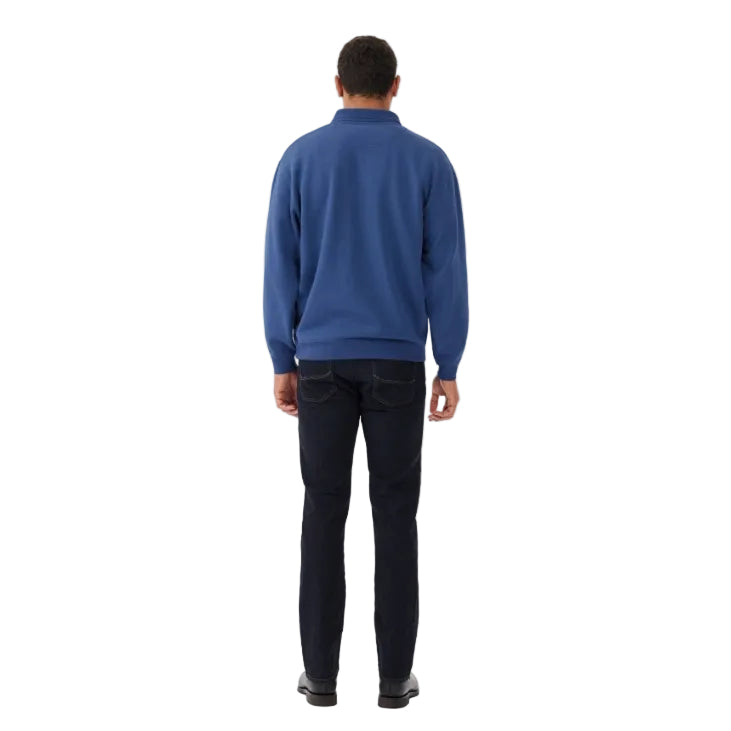 R.M.Williams Mens Mulyungarie Jumper (KZ400FL0301) Blue [SD]