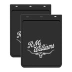 R.M.Williams Mud Flaps Pair 23cmx36cm (MDRMWC) Black/White