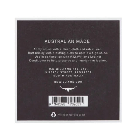 R.M.Williams Stockman's Boot Polish (CC244BP0201) 70ml Black