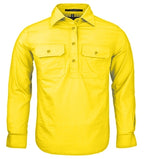 Ritemate Childrens Pilbara Closed Front Shirt (RM400CF) Lemon 0