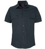 Ritemate Mens Open Front Heavy Weight S/S Work Shirt (RM1000S) Bottle S