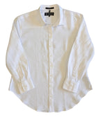 Ritemate Womens Pilbara Linen L/S Shirt (RMPC005) White 12