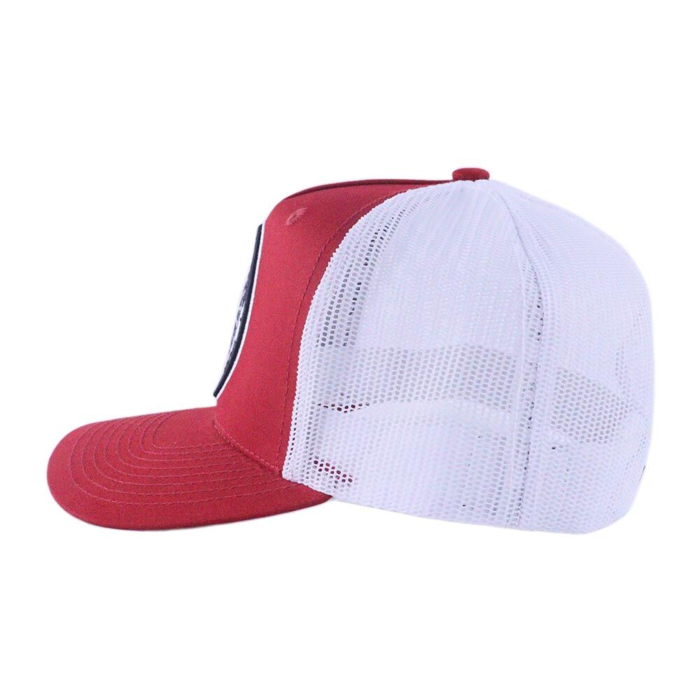 Ritemate Unisex Pilbara Established Trucker Cap (RMTC001) Rust Red/White OSFM