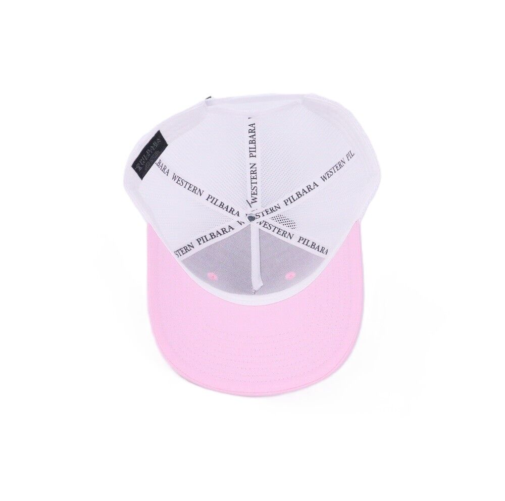 Ritemate Unisex Pilbara Established Trucker Cap (RMTC001) Pink/White OSFM