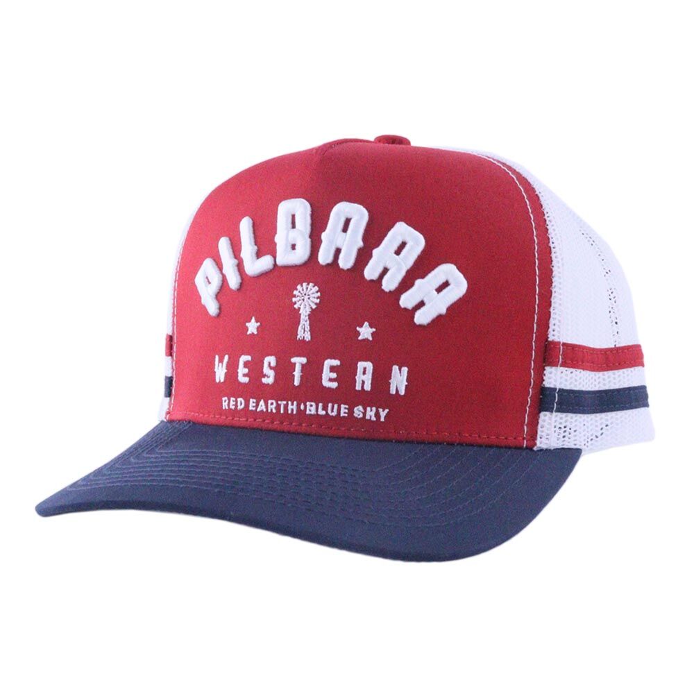 Ritemate Unisex Pilbara Classic Trucker Cap (RMTC003) Rust Red/White OSFM