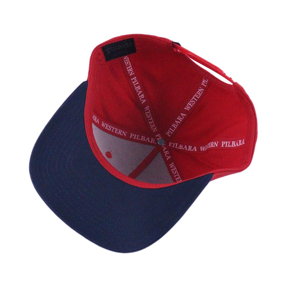 Ritemate Unisex Pilbara Oil Can Cap (RMTC005) Rust Red/Navy Peak OSFM
