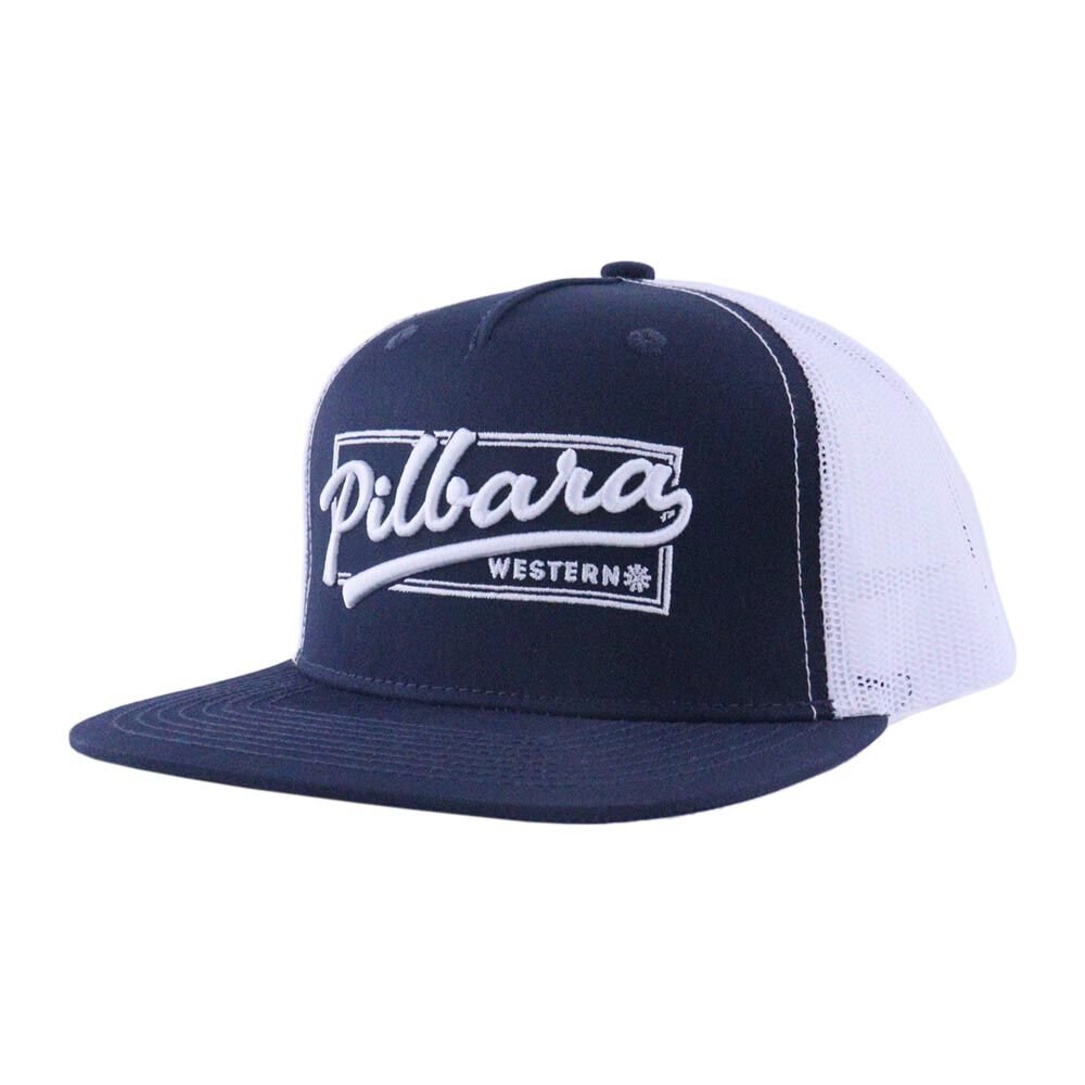 Ritemate Unisex Pilbara Game Day Trucker Cap (RMTC004) Navy/White OSFM