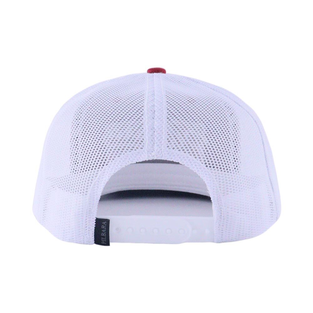 Ritemate Unisex Pilbara Game Day Trucker Cap (RMTC004) Rust Red/White OSFM