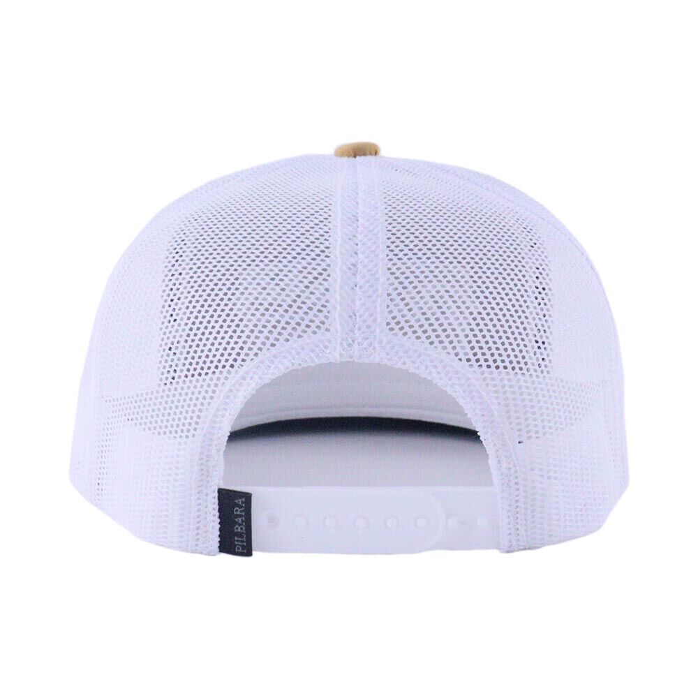 Ritemate Unisex Pilbara Game Day Trucker Cap (RMTC004) Whiskey/White OSFM