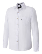 Ritemate Mens Pilbara Linen L/S Shirt (RMPC055) White