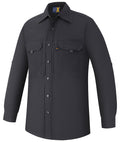 Ritemate Mens RMX Flexible Fit L/S Utility Shirt (RMX019) Charcoal