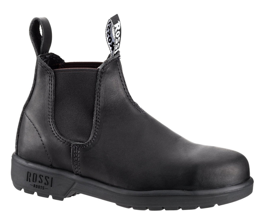 Rossi Mens Apollo Elastic Sided Safety Boots (701) Black 15