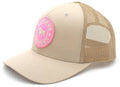 Ringers Western Signature Bull Trucker Cap (171120006) Bone with Pink & Bone Patch