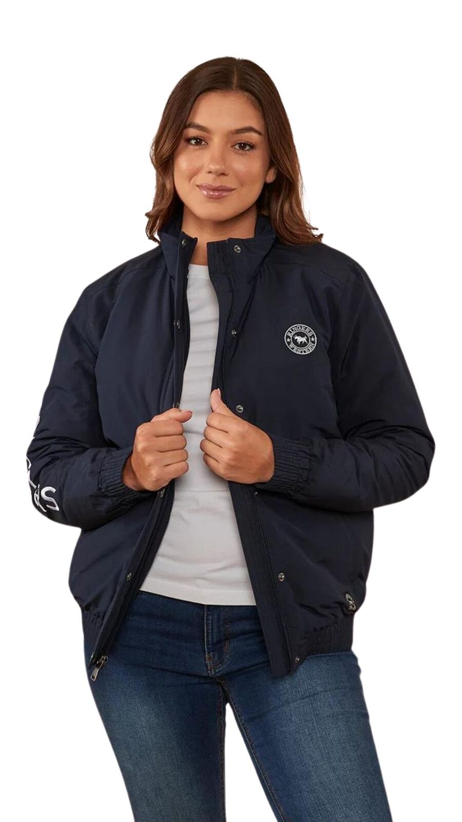 Ringers Western Womens Tesbury Jacket (222070RW) Navy/White 18