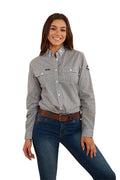 Ringers Western Womens Kacey L/S Dress Shirt (222119RW) Blue 10  [SD]