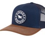 Ringers Western Unisex Signature Bull Trucker Cap (171120006) Navy/Chocolate OSFM