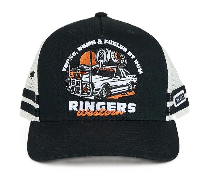 Ringers Western Unisex Rum Runner Trucker Cap (724015RW) Black OSFM