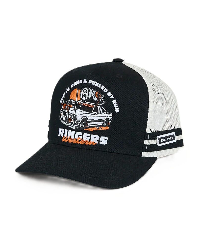 Ringers Western Unisex Rum Runner Trucker Cap (724015RW) Black OSFM