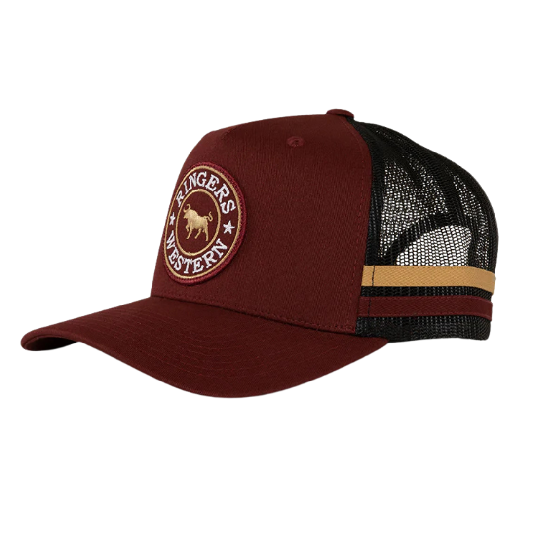 Ringers Western McCoy Trucker Cap (722038RW) Burgundy OSFM