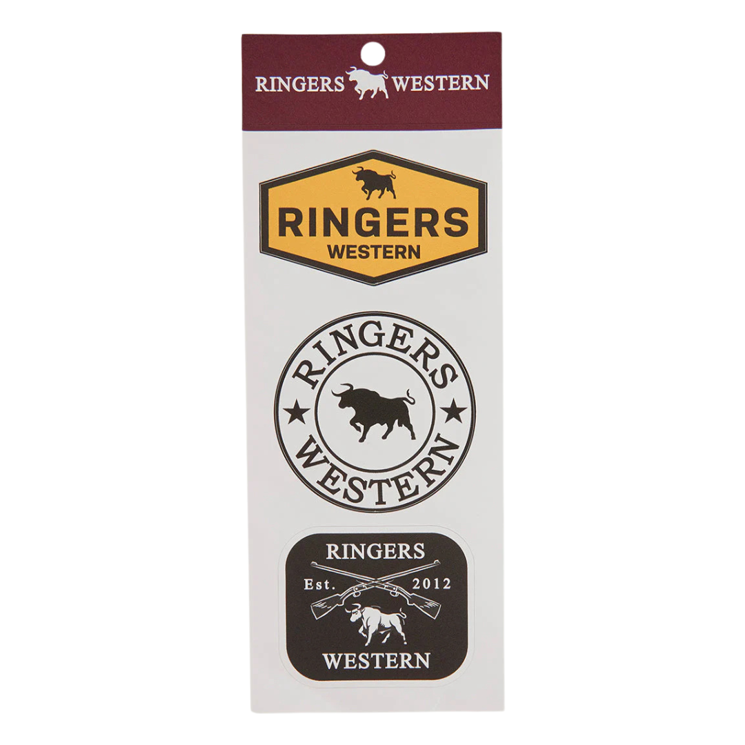 Ringers Western RW Logo Sticker 3 Pack (722111RW) Multi