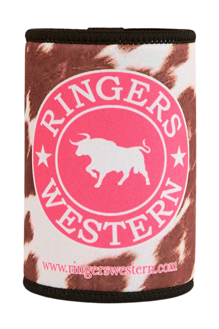 Ringers Western Daisy Stubby Cooler (424062RW) White/Tan