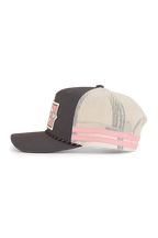 Ringers Western Hometown Trucker Cap (424039RW) Charcoal/Rosey OSFM