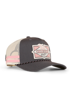Ringers Western Hometown Trucker Cap (424039RW) Charcoal/Rosey OSFM
