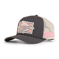Ringers Western Hometown Trucker Cap (424039RW) Charcoal/Rosey OSFM