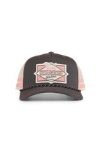 Ringers Western Hometown Trucker Cap (424039RW) Charcoal/Rosey OSFM