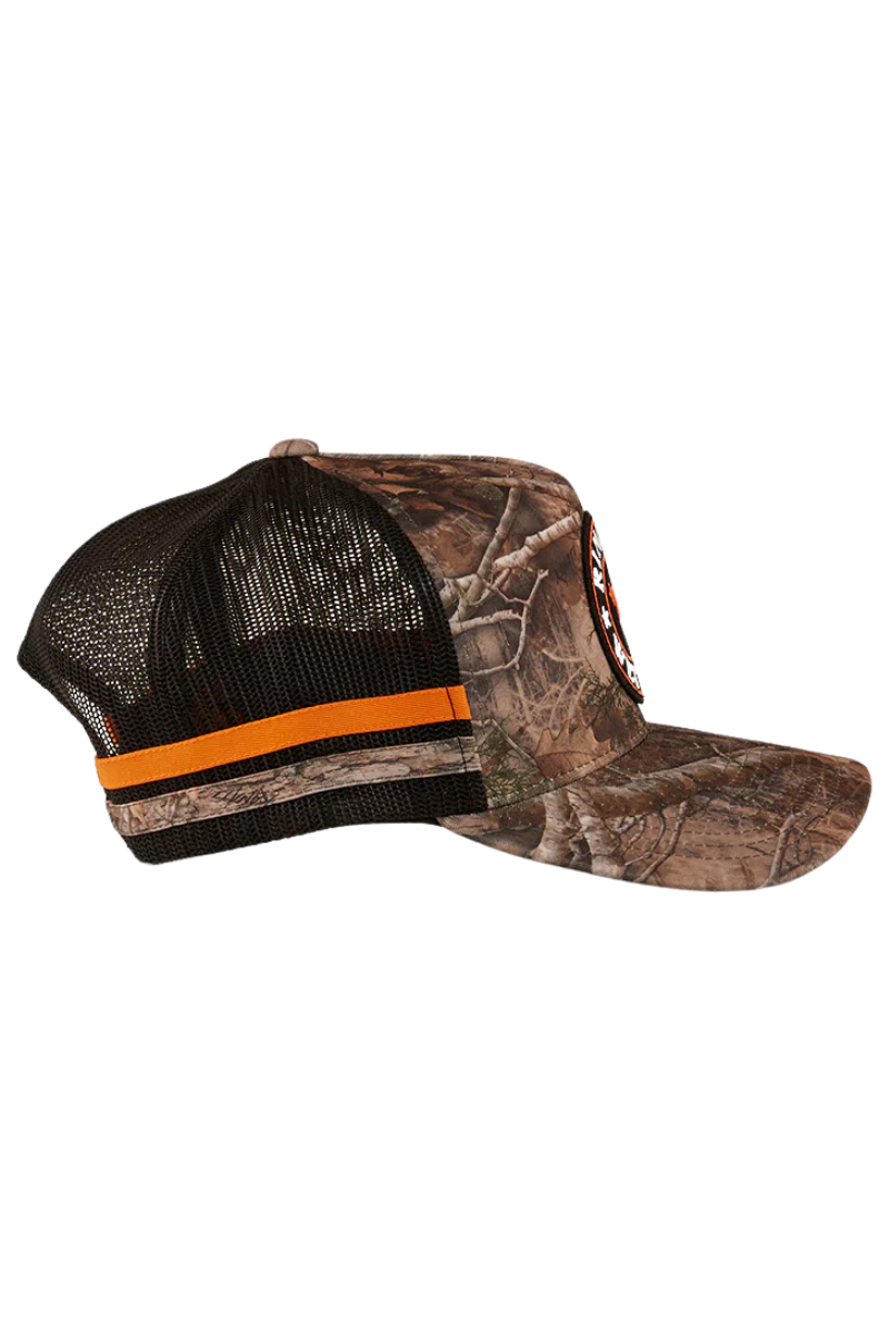 Ringers Western McCoy Trucker Cap (722038RW) Camo/Orange OSFM