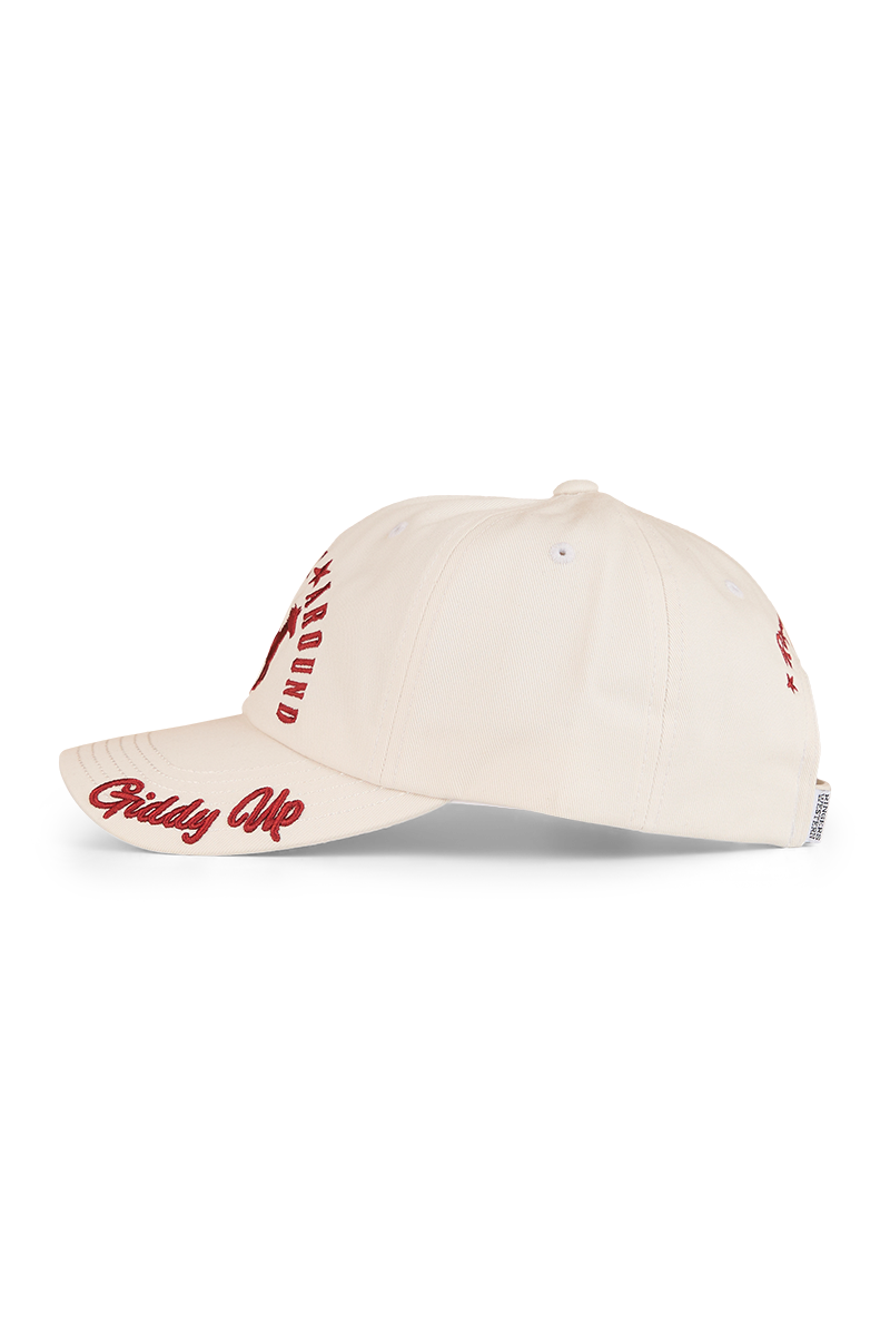 Ringers Western Lets Horse Around Baseball Cap (424036RW) Off White OSFM