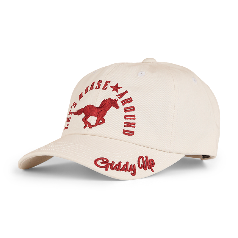 Ringers Western Lets Horse Around Baseball Cap (424036RW) Off White OSFM