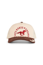 Ringers Western Lets Horse Around Trucker Cap (424029RW) Off White/Chocolate OSFM