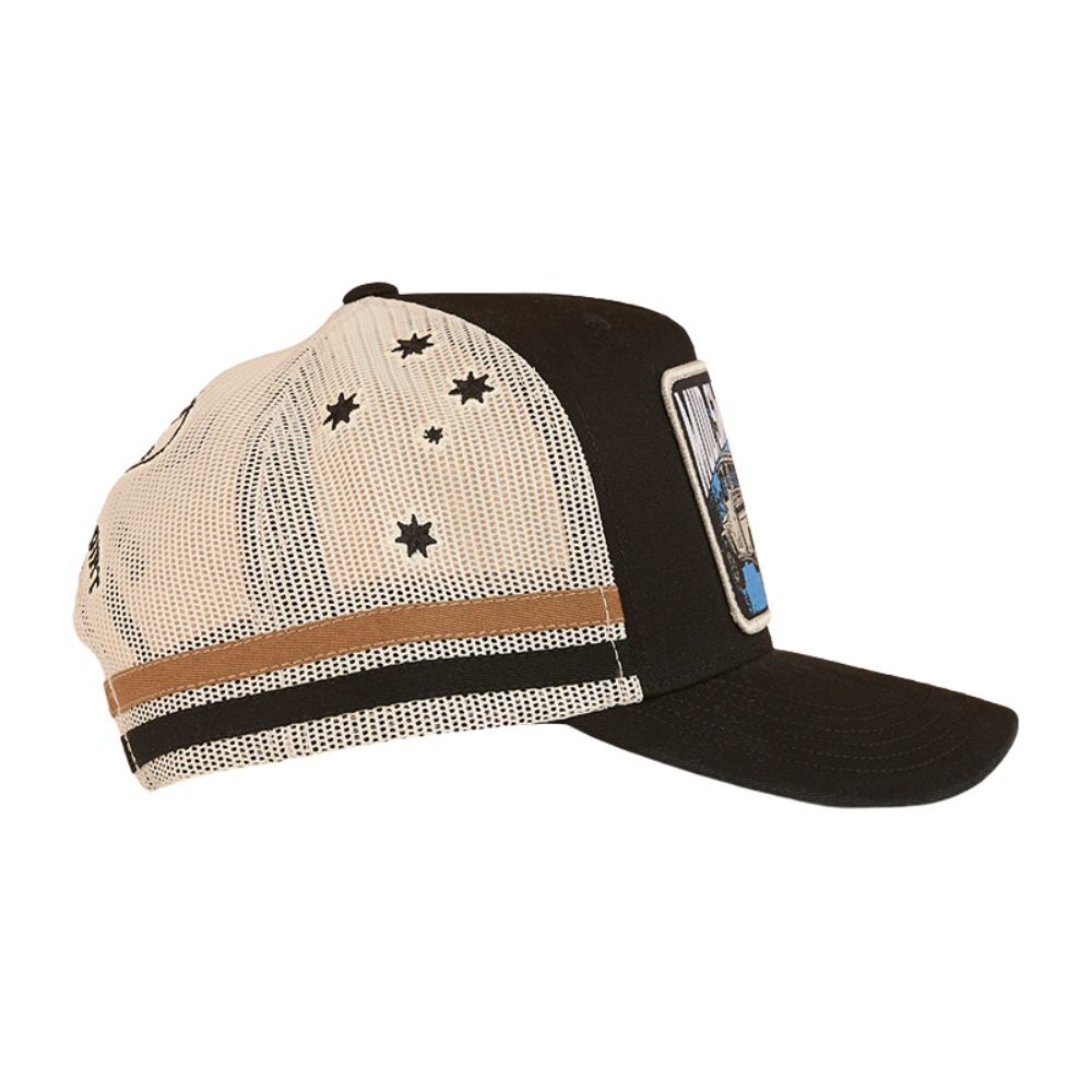 Ringers Western Mud Sweat Beers Deep Fit Trucker Cap (424032RW) Black OSFM