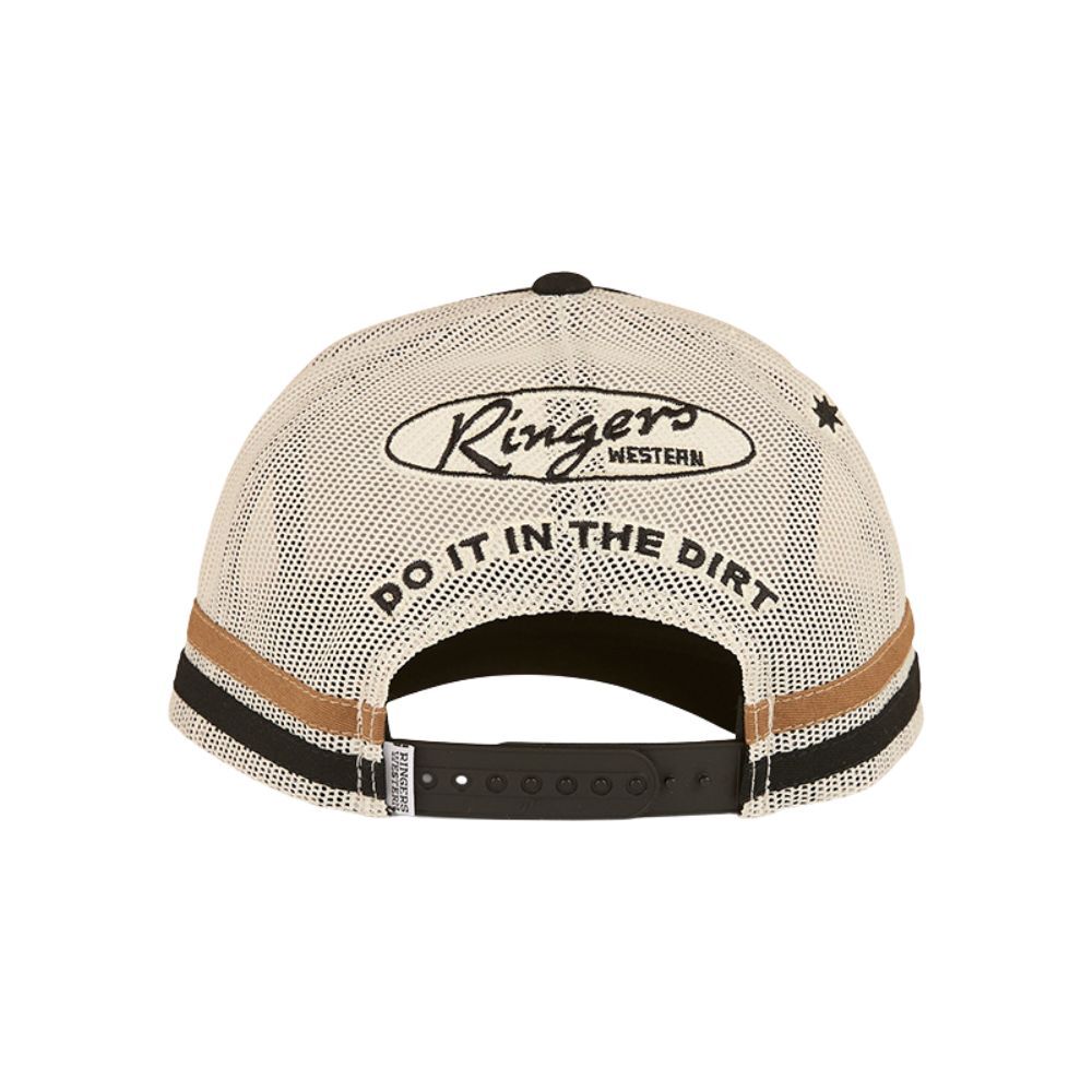 Ringers Western Mud Sweat Beers Deep Fit Trucker Cap (424032RW) Black OSFM