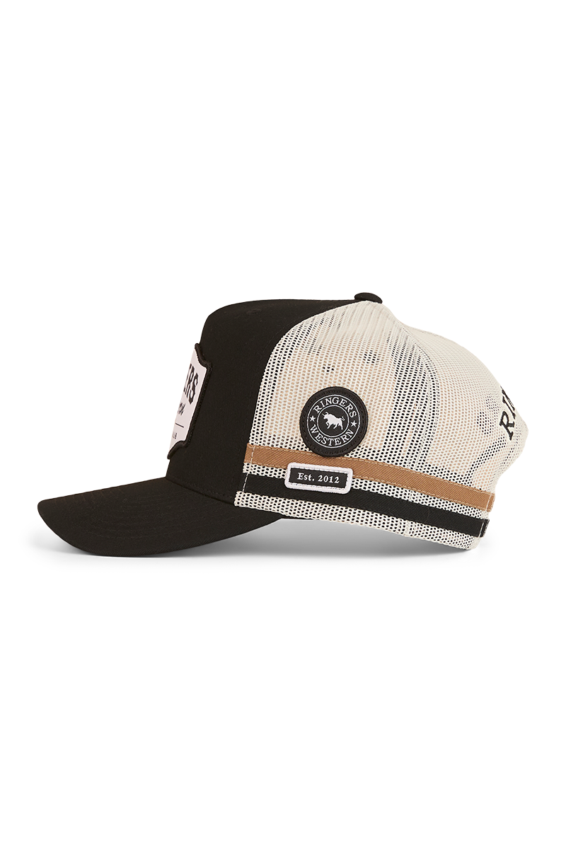 Ringers Western Country Club Deep Fit Trucker Cap (424030RW) Black OSFM