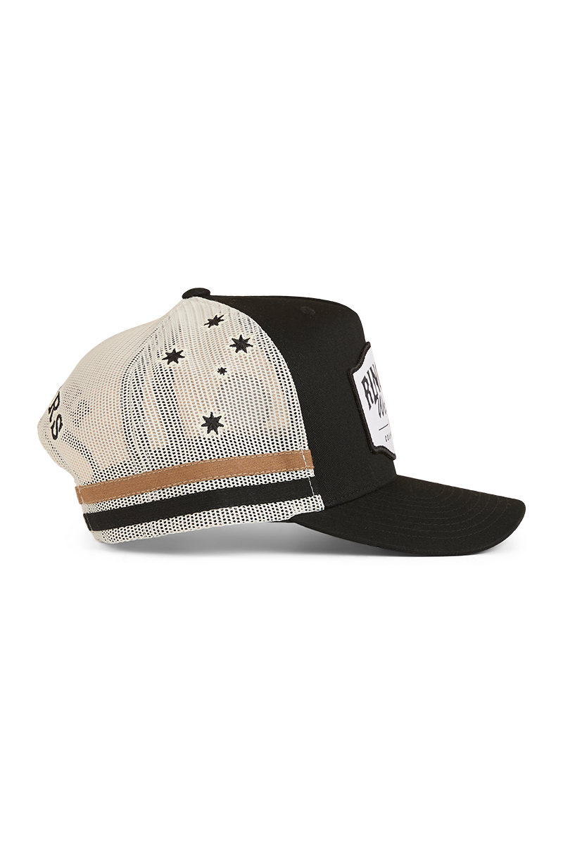 Ringers Western Country Club Deep Fit Trucker Cap (424030RW) Black OSFM