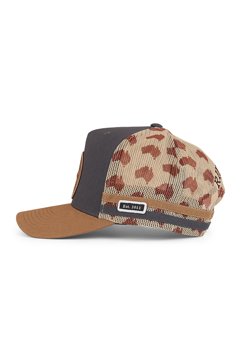 Ringers Western Aussie Rules Deep Fit Trucker Cap (724062RW) Charcoal/Clay OSFM