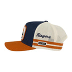 Ringers Western Big Rig Trucker Cap (723154RW) Navy/Burnt Orange