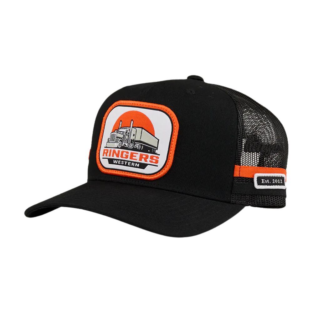 Ringers Western Big Rig Trucker Cap (723154RW) Black