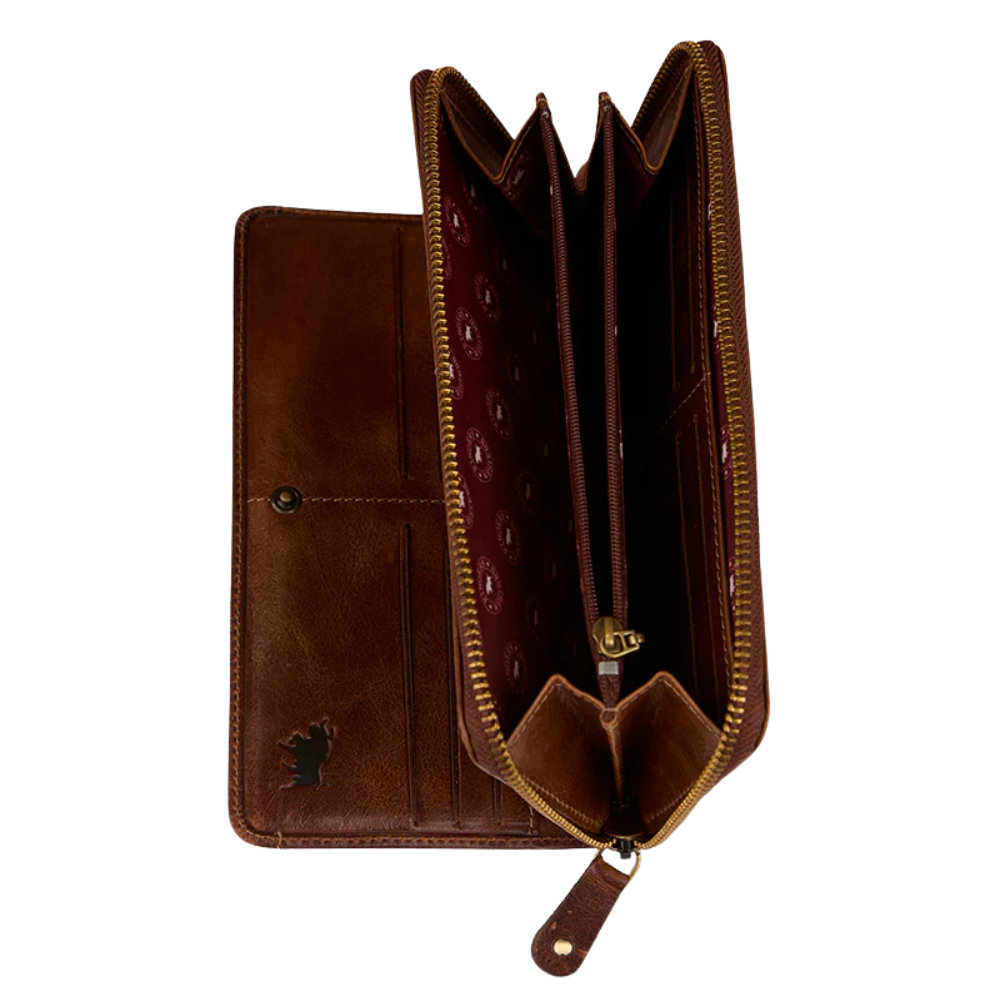 Ringers Western Toro Dama Zip Purse (425031RW) Cognac