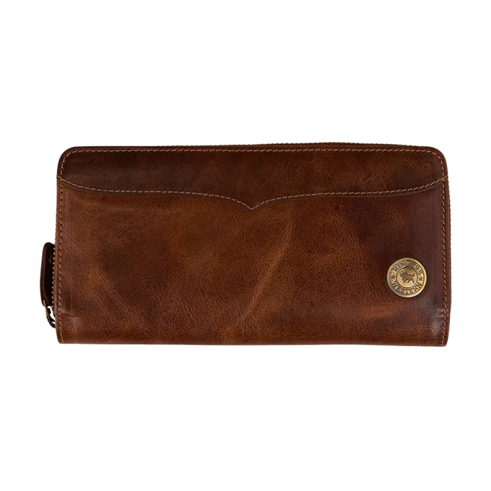 Ringers Western Toro Dama Zip Purse (425031RW) Cognac