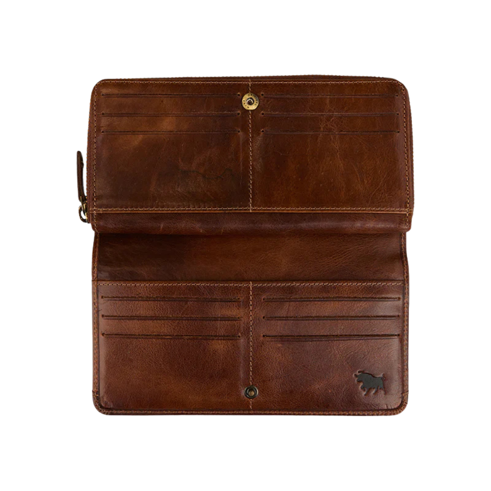 Ringers Western Toro Dama Zip Purse (425031RW) Cognac