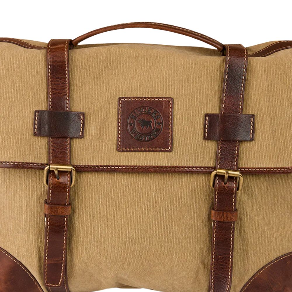 Ringers Western Waxicanvas Messenger Bag (425016RW) Sand